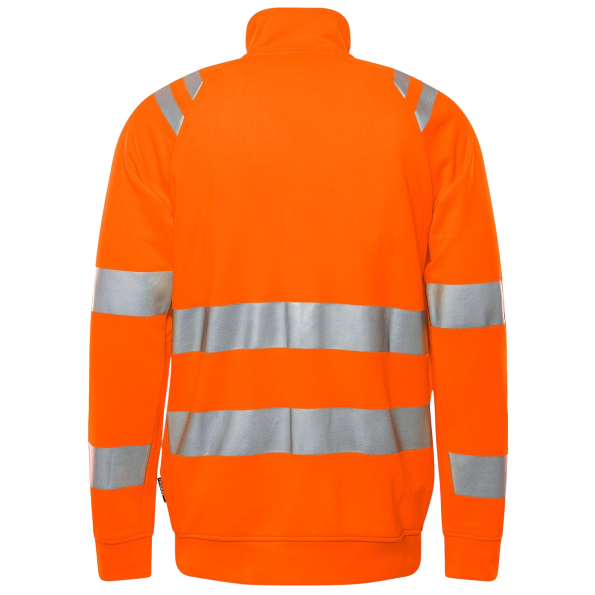 Hi-Vis Sweatshirt Zipper Jacket – Breathable, Reflective, Zip Pockets.