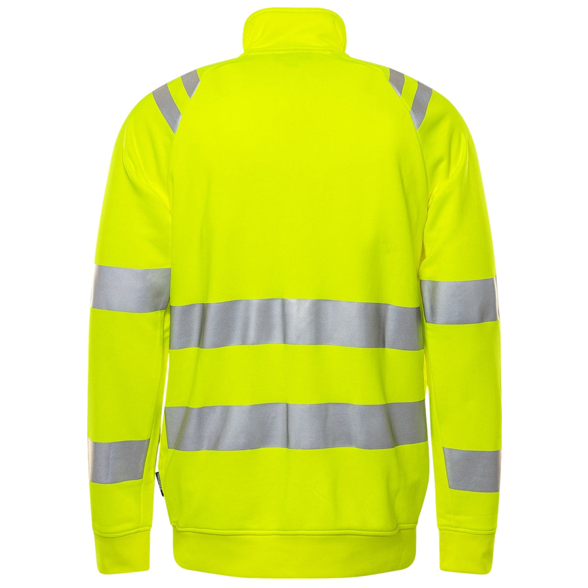 Hi-Vis Sweatshirt Zipper Jacket – Breathable, Reflective, Zip Pockets.